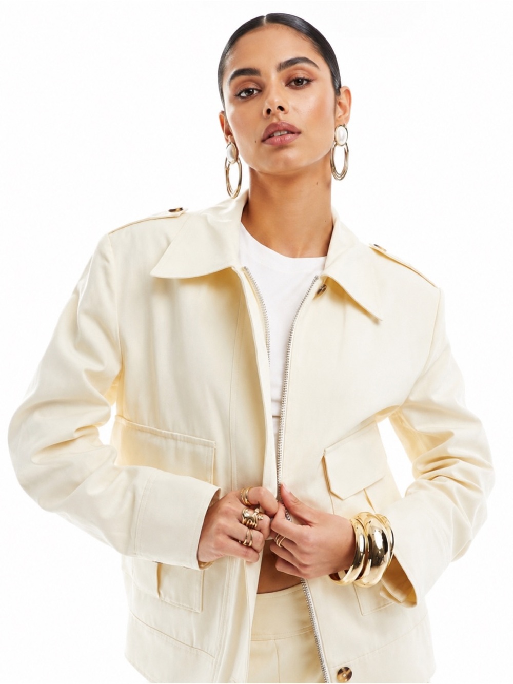 Mango  Mule Cotton Linen Jacket